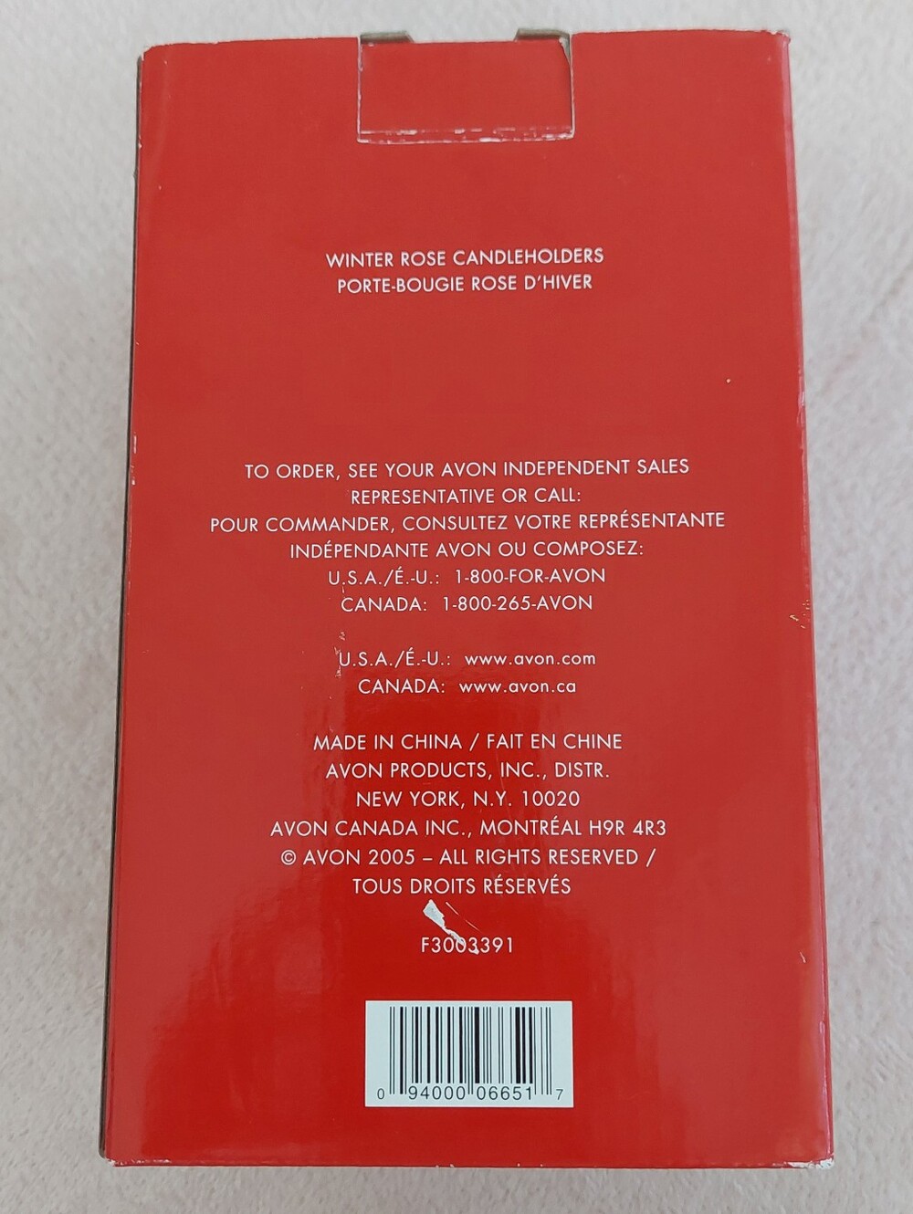 AVON "WINTER ROSE" Candleholders NIB - Picture 13 of 14